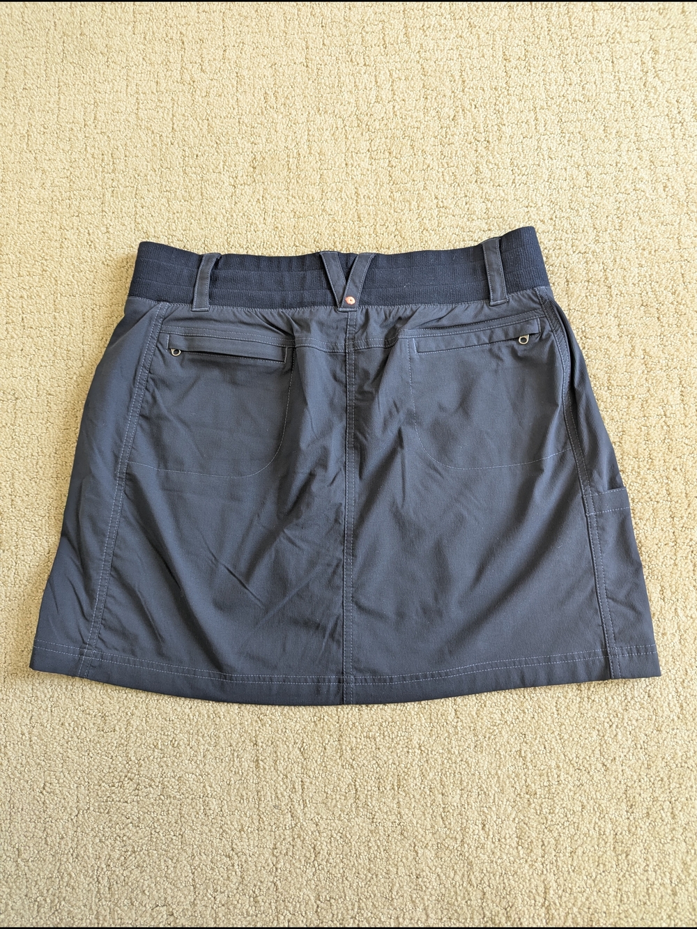 Title Nine Clamber Skirt Skort Lined Shorts 10 Navy Hiking Pickleball Outdoor - Picture 8 of 12